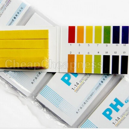 Partable 80 Strips PH Paper Meters Analyzers Full Range pH Alkaline Acid 1-14 Litmus Test Paper Strips Tester Indicator PH