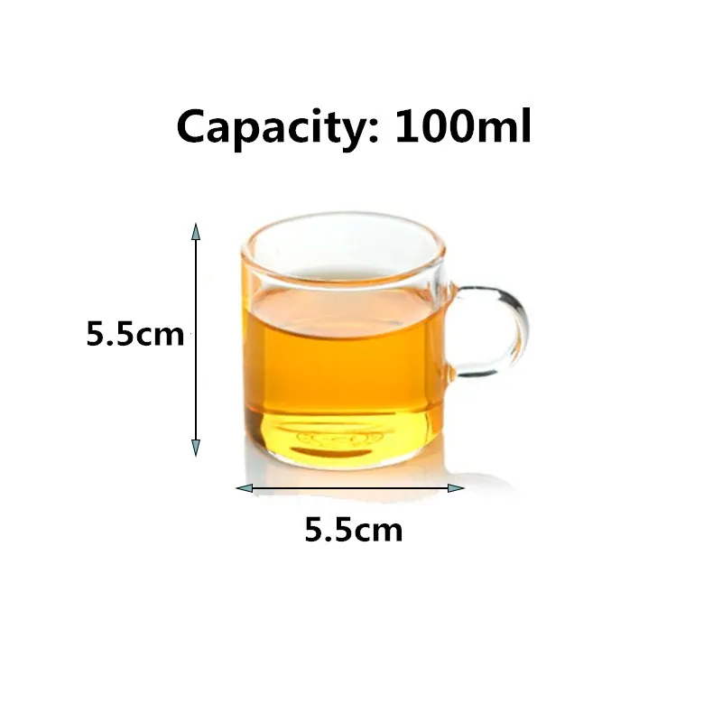 Cup--2Pcs Uniho, высокое качество, боросиликатный стеклянный чайник, зеленый чай, термостойкий чайник, креативный кофейник, наборы с ситечком для заварки - Цвет: Cup--2Pcs