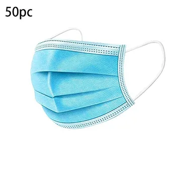 

Children's 50PC Disposable Face Mask Denta 3Ply Ear Loop Solid color mask Blue masque enfant mascarillas