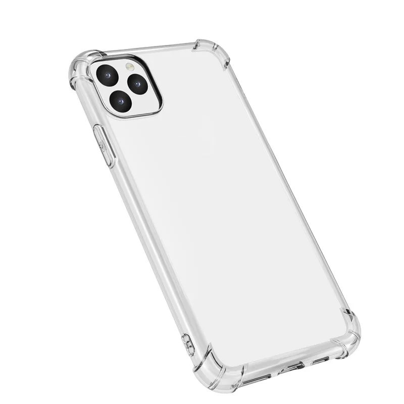 Чехол для iPhone 11 тонкий прозрачный мягкий чехол из ТПУ с поддержкой беспроводной