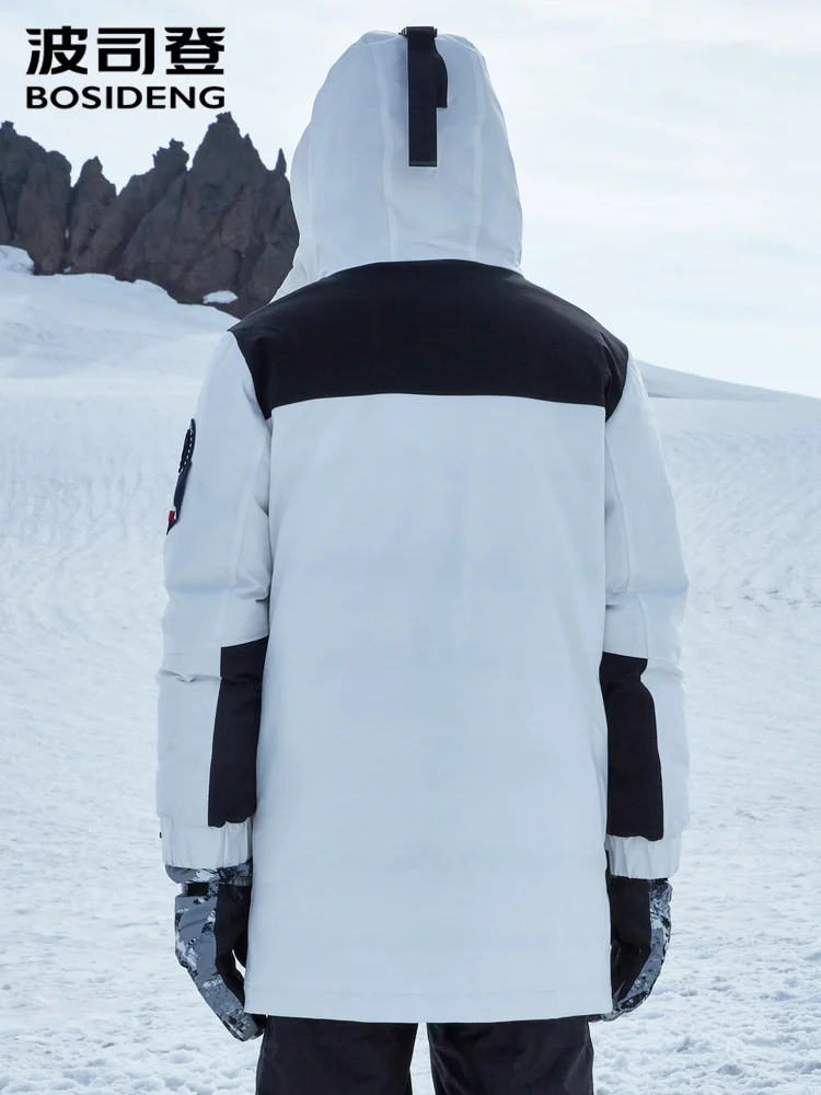 Ceny BOSIDENG 2019 nowa aksamitna kurtka puchowa męska średniej i długiej bardzo zimnej ciepłe i grube zimowe ubrania B90142045