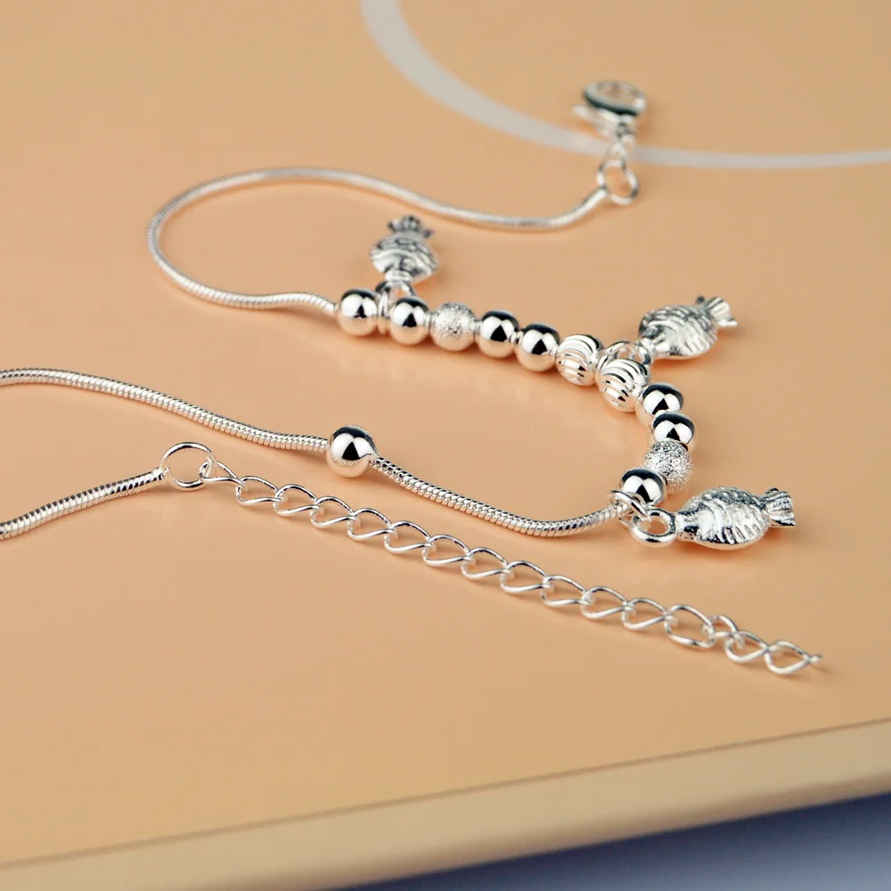 Подвеска в виде маленькой рыбки из серебра 925 пробы|foot accessories|gift for girlfriendgift gifts |
