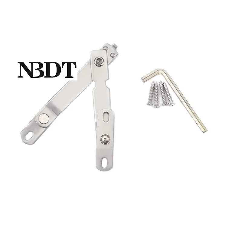 2Pcs 304 Stainless Steel Reversal Bi-fold Side Swing Window Brace Lid