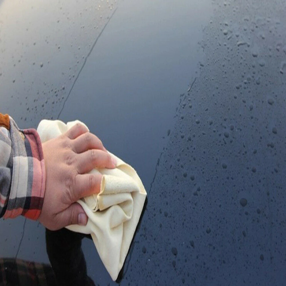 

60cmx90cm Chamois Car Screen Cleaning Cloth Absorbent Towel For Washing Drying