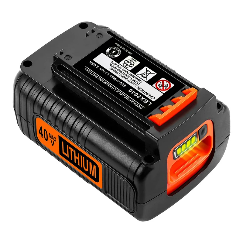 

3.0Ah 4.0Ah 40V Max Lithium Rechargeable Battery Compatible with Black & Decker BL2036 LBXR36 LBX2040 LBXR2036 LBX1540 LBX2540