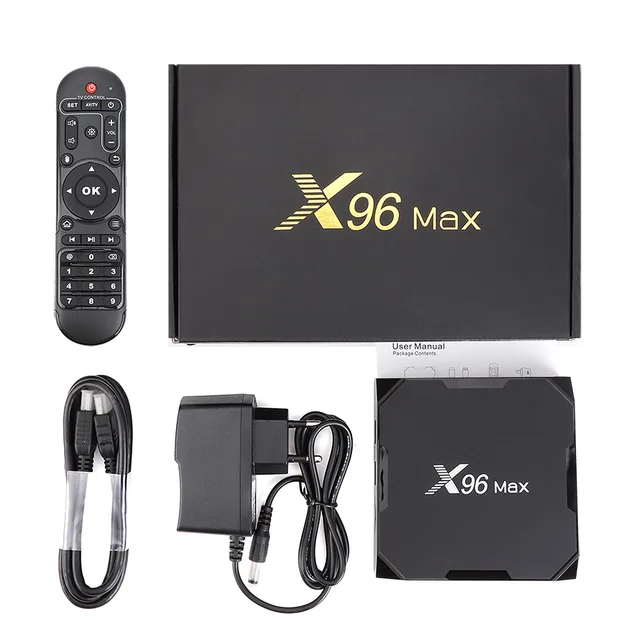 Smart TV Box Android 9.0 X96 Max 4GB 64GB 32GB Amlogic S905X3 Quad Core 5.8GHz Dual Wifi 1000M 4K 60fps Set Media Player x96max 5