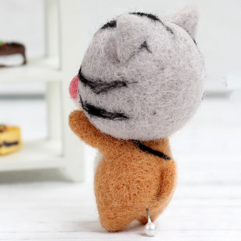 Cut Stress DIY Felt Doll Kit Creative Handmade Basic Tool Santa Deer Phone Strap Foam Worktop crafts 11.5*8.5*3cm