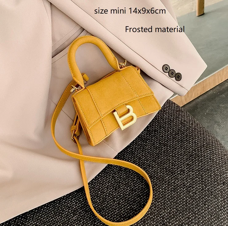mini 14cm yellow Роскошный бренд, высокое качество, дизайнерские кожаные сумки, женские клатчи, граффити, сами, через плечо, сумки-мессенджеры, женские сумки - Цвет: mini 14cm yellow