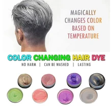 Нетоксичный крем краска для волос растительный экстракт изменение цвета DIY мягкий температурный пигмент одноразовый салон моющийся временный натуральный
