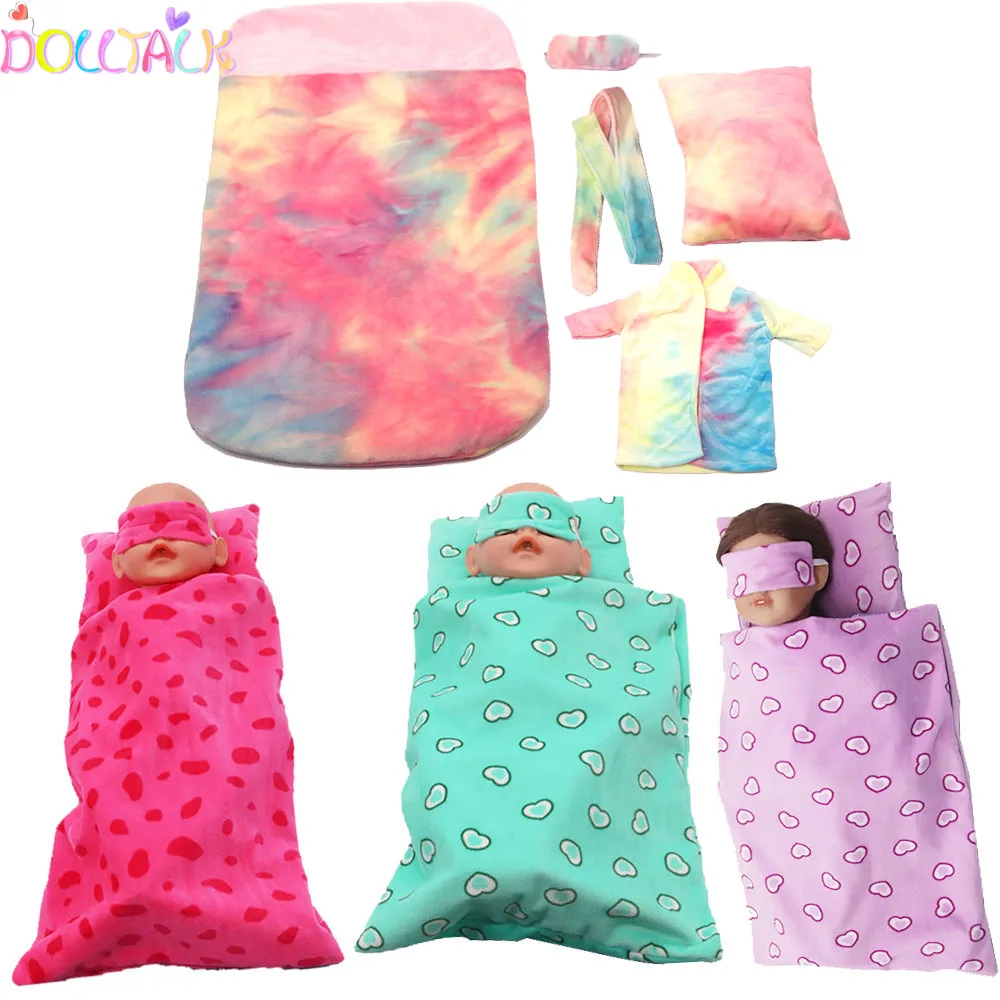 18-inch American Doll Accessories 3PC(sleeping bag+pillow+
