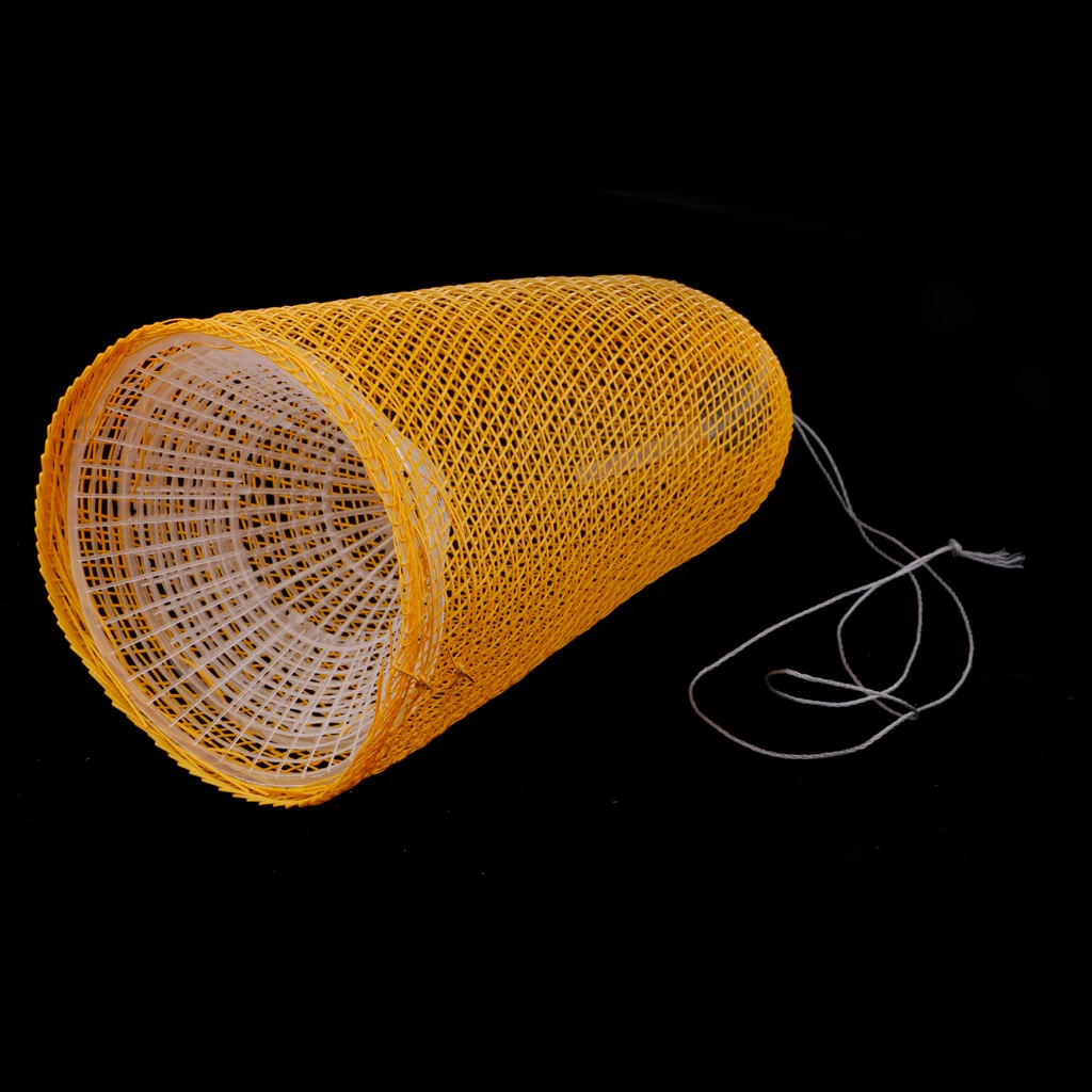 Plastic Stretchable Fish Cage Trap Imitation Bamboo Crayfish Shrimp Loach Crab Cage Fishing Tackle