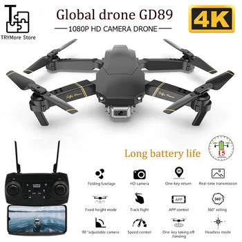 

GD89 Drone Global Drone With Hd Aerial Video Camera 4k Rc Drones Rc Helicopter Fpv Quadrocopter Dron Foldable Toy Drone E58
