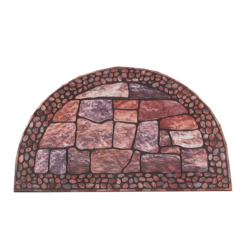 

American and European Style Household Outdoor Rubber Flocking Lobby Door Mat Non-Slip Floor Carpet Paws Rubbing