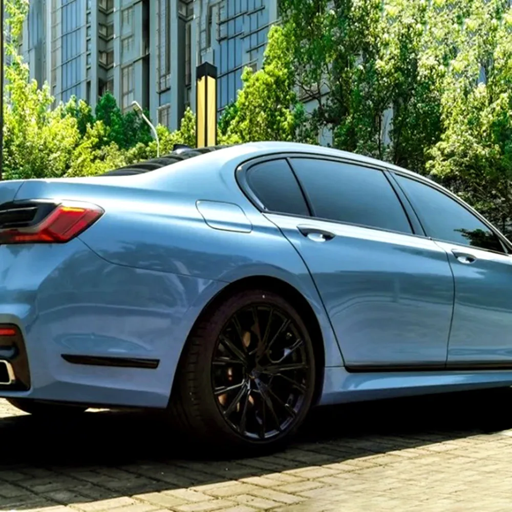 Hohofilm Arancione/Rosso/Blu Pvc Car Wrap Viny Strechable Adesivi Per Auto Avvolgimento Automatico Car Body Wrap Vinile Air Bubble Free