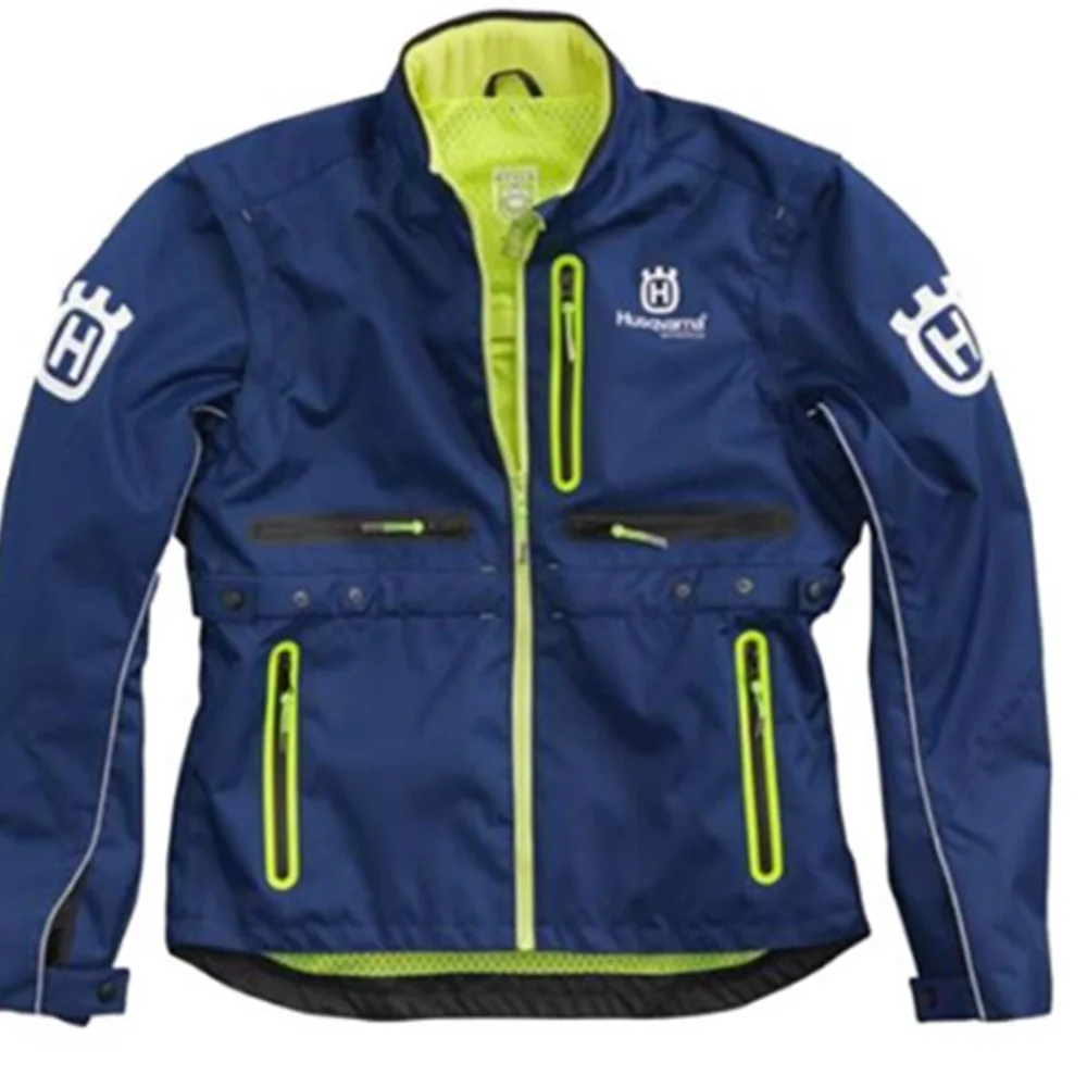 

2019 Motocross Enduro for Husqvarna Husky Jacket and Vest Versatile Top Off Road Mens Blue New Racing Motorcycle Jackets