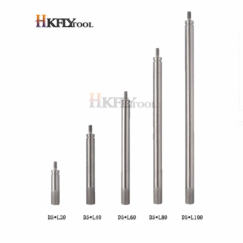 5pcs M2.5 20 40 60 80 100mm HSS Indicator Dial Rod Dia 5mm Digital Extension Stem Set for Height Gauge Depth | Инструменты