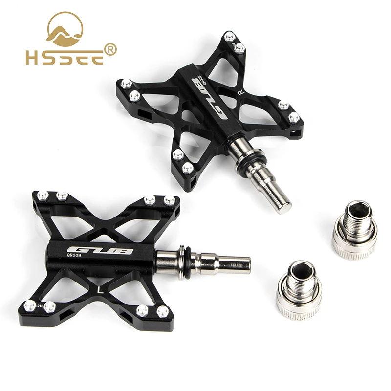 

Official Authentic Quick Release Bicycle Pedal Solid Aluminum Alloy Sealed Self-lubricating Bearing MTB Pedal Bike Accessories