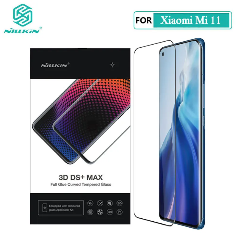 Tempered Glass For Xiaomi Mi11 5G Nillkin Ds Max Full Cover Screen Protector For Xiaomi Mi 11 3D Glass