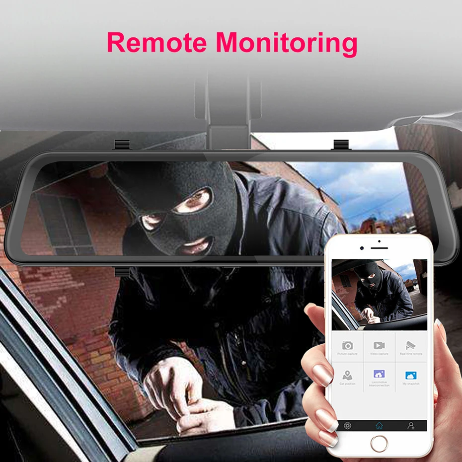 Antcam 12 inch Car Rearview Mirror DVR 4G ADAS Android 8.1 GPS Navigation Dash cam Dual Lens FHD 1080P Car Video Camera Recorder