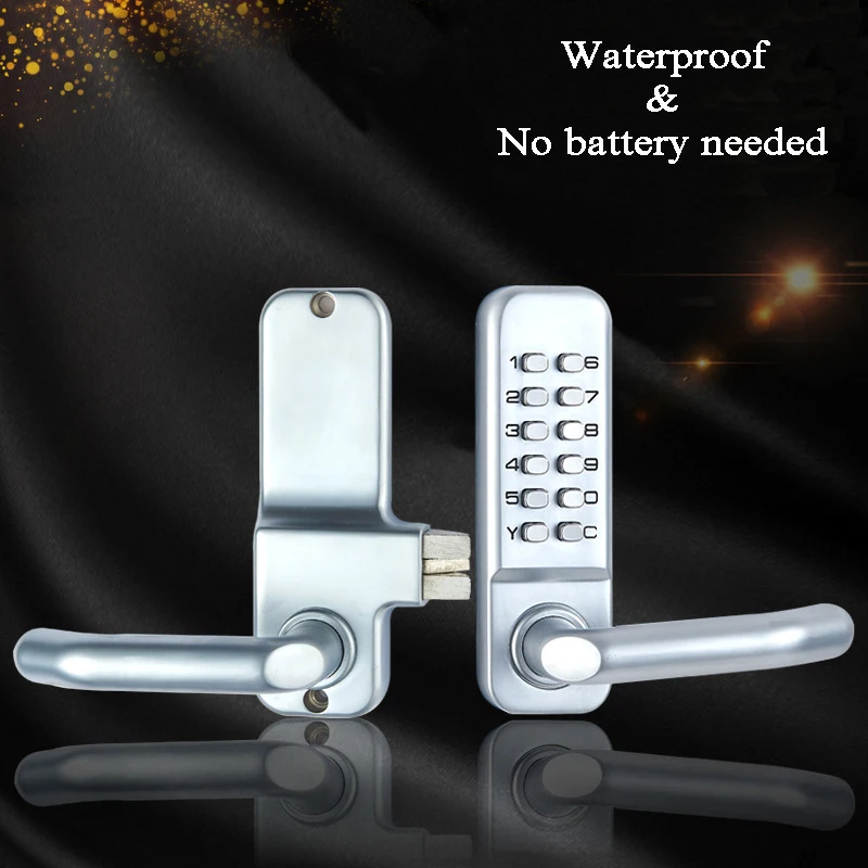 Glass door digital lock Waterproof mechanical keyless lock keypad Password door Office/shop/store/market security Gate opener Glass door digital lock Waterproof mechanical keyless lock keypad Password door Office/shop/store/market security Gate opener