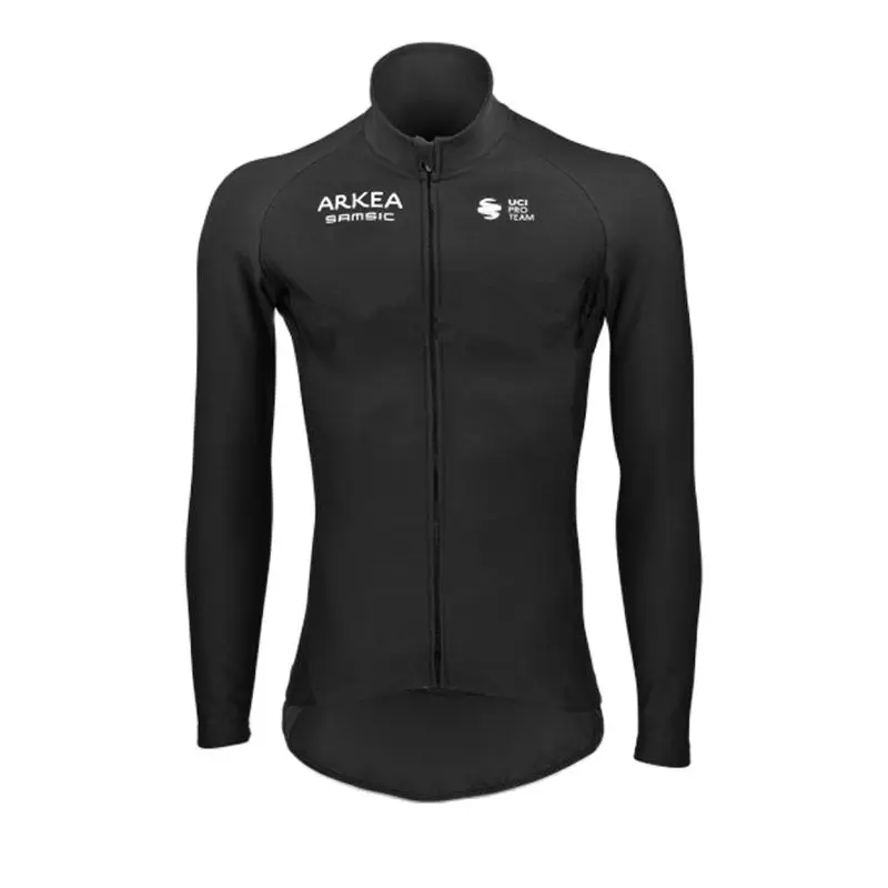 Winter Cycling Pro Team Arkea Samsic Fluorescent Color Jacket Thermal Fleece Bicycle Jersey Roupa Ciclismo Hombre Bike Apparel cycling jacket cycling clothes