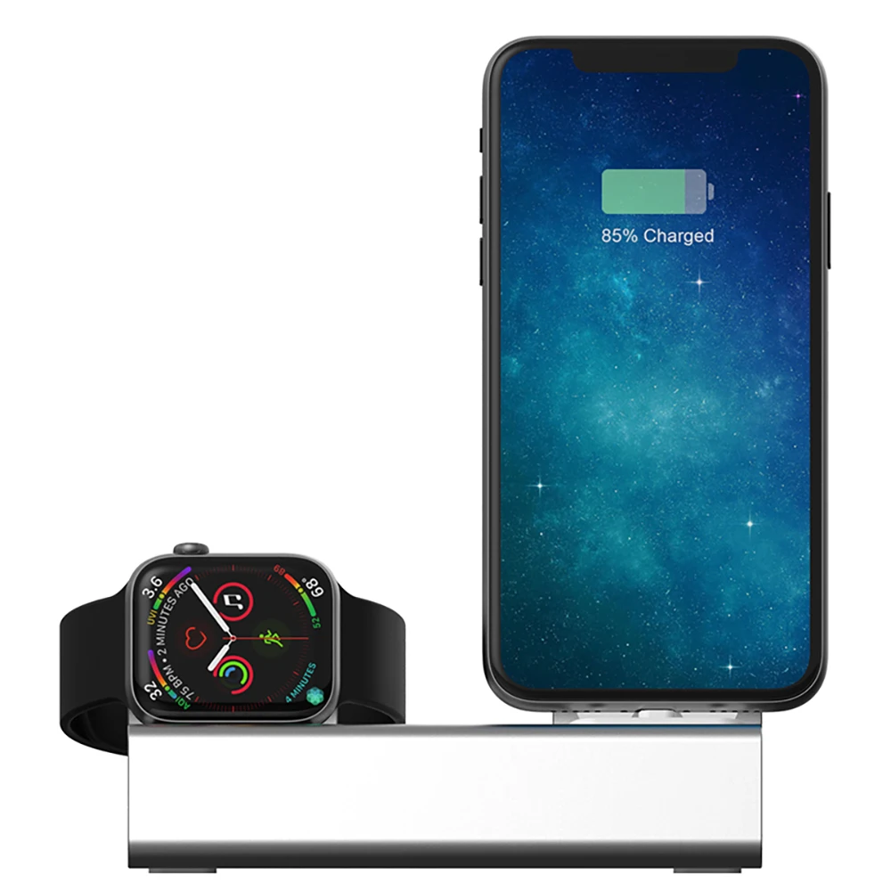 3 в 1 беспроводная Индукционная зарядка станция для Iphone XS MAX XR X 8 Plus Apple Watch для Apple зарядное устройство для наушников Держатель Док-станция