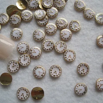 

100Pcs 3d Cute Watch Nail Art Charm Clock Nails Bling Fashion Unique Nails Accessoires Jewelry Gems Nail Art Decorations New