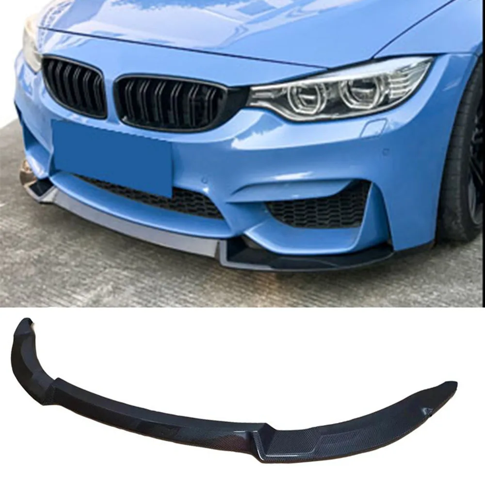 Передний бампер из углеродного волокна спойлер для BMW F80 M3 F82 F83 M4 2014 2019 седан купе