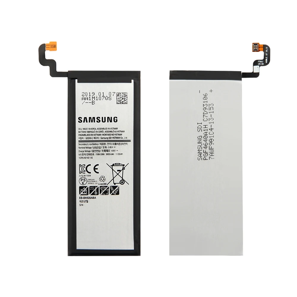 Батарея EB-BN920ABE для samsung Galaxy Note 5 SM-N920 N920F N920T N920A N920I N920G N9200 N920G/DS 3000 запасная батарея AKKU для телефона, мАч