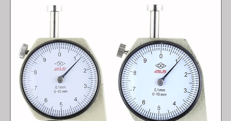 Dial Thickness Gauge 0-10-20mm Leather Paper Thickness Meter Tester Accuracy 0.1mm