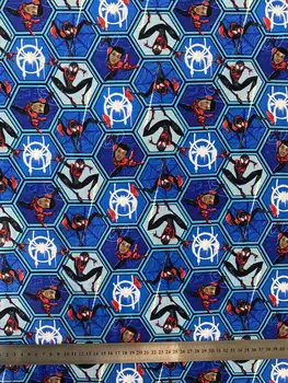 

50cm*110cm 100% Cotton Blue Printed Fabric Flat Cloth Diy Handmade Bedding Tablecloth Curtain Apron Soft Baby Breathable Cotton