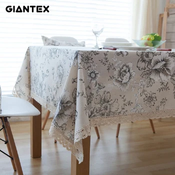 Mantel decorativo de lino y algodón para mesa mantel Rectangular, cubierta para mesa de comedor, mantel de Tafelkleed, nappe