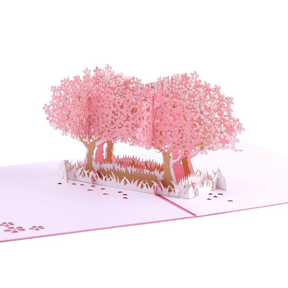 3D Popup День Святого Валентина бумага Семья Друзья Открытка Подарок Свадебное