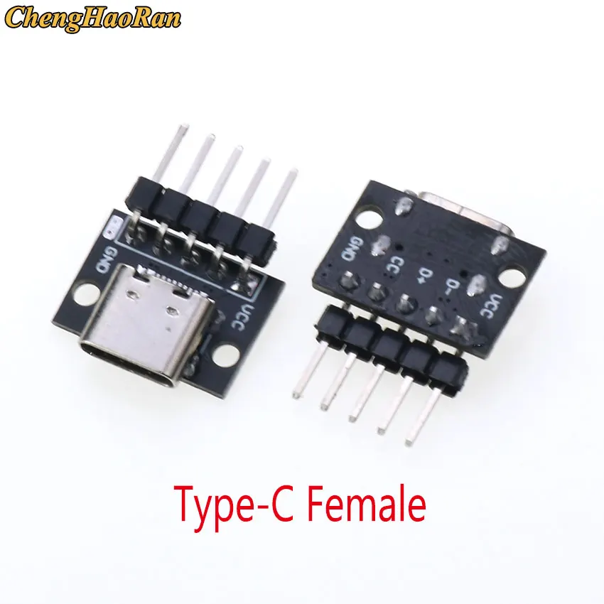 1 Stück Datenkabel-Testboard mit Pin-Header 90 Grad Micro Mini USB Typ C 2-Pin USB 3.0 2.0 Buchse Stecker Anschluss – Detail 22