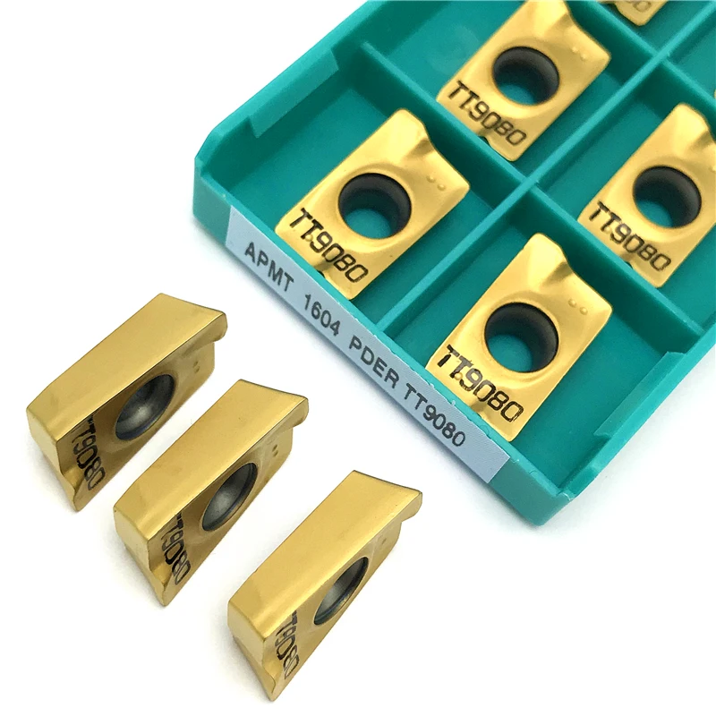 Indexável Fresagem Torneamento Ferramenta, Carbide Inserts, Ferramenta De Corte, CNC Torno Ferramentas, Alta Qualidade, TT9080, APMT1604, PDER