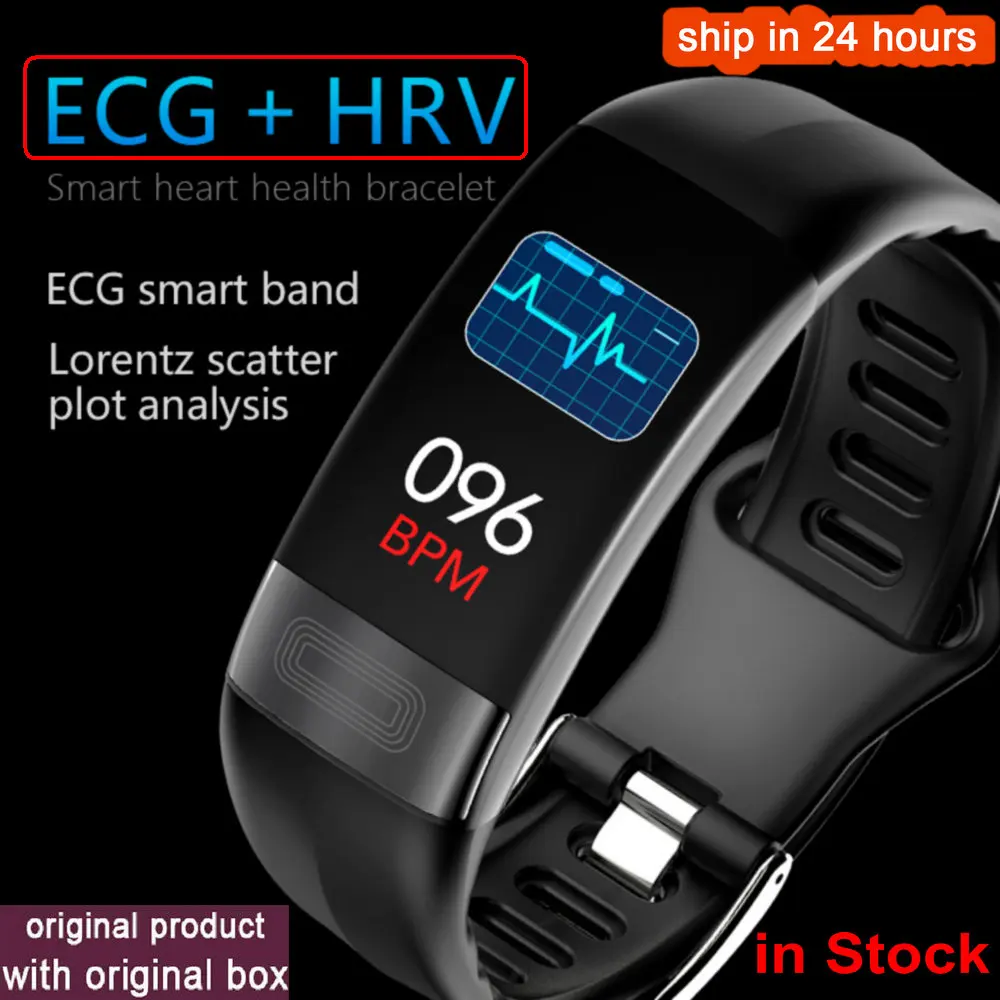 

Newest Smartband ECG Smart Band Watch Heart Rate Monitor PPG Smart Bracelet Blood Pressure Waterproof Wristband