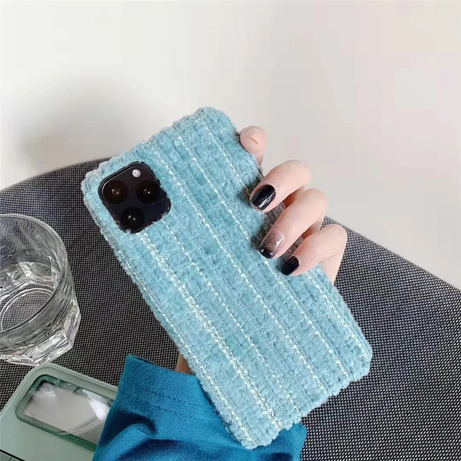 Плюшевый чехол для телефона iphone 11 Pro 11Pro XR XS MAX зимний мягкий меховой Меховой 8plus 7plus
