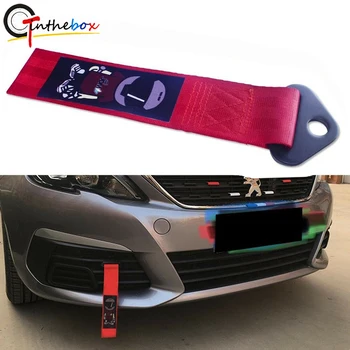 

GTinthebox 1PC JDM Drift Graphical Racers Motorcycle Riders Towing Hook Red Nylon Tow Strap