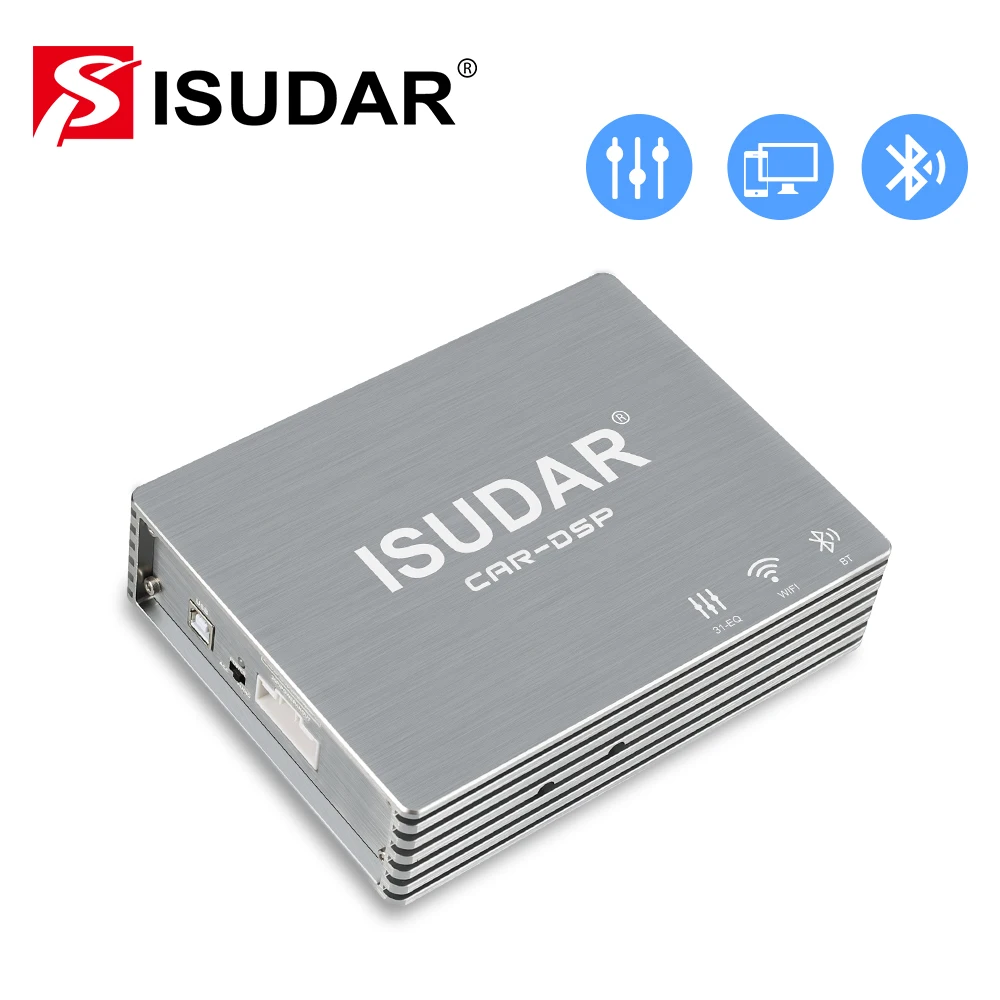 ISUDAR автомобильный DSP усилитель авто аудио цифровой звуковой процессор 700 Вт макс