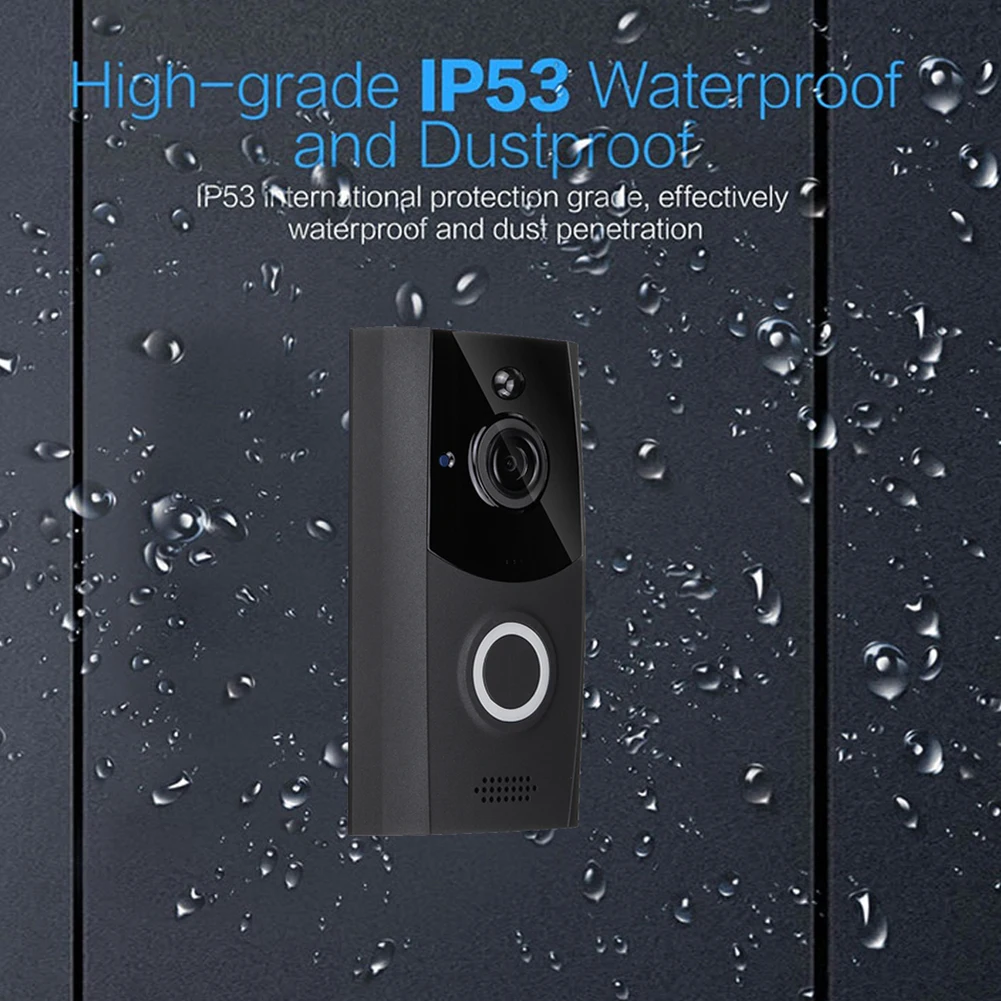 

Wireless HD Visual WIFI Doorbell Infrared Night Vision Remote Home Monitoring Intercom Doorbell Waterproof