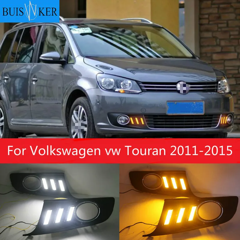 LED DRL daytime running light for Volkswagen vw Touran 20112015 with