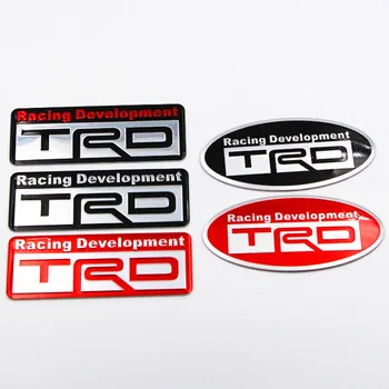 

Car styling TRD Racing Development sport Emblem Stickers For Toyota CROWN Camry REIZ TRD LOGO Auto decoration Accessories