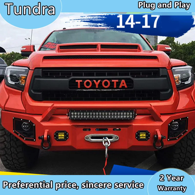 Фара для Toyota Tundra- светодиодный фары для- Sequoia светодиодный налобный фонарь биксенон светодиодный DRL фара в сборе
