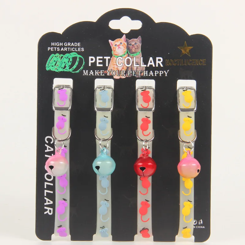 BEAR FAMILY 4Pcs Pet Cats Collar Glowatatating at Night Dogs Leash Neck Band Luminous Fluorescent Collars Pets Supplies BEAR FAMILY 4Pcs Pet Cats Collar Glowatatating at Night Dogs Leash Neck Band Luminous Fluorescent Collars Pets Supplies
