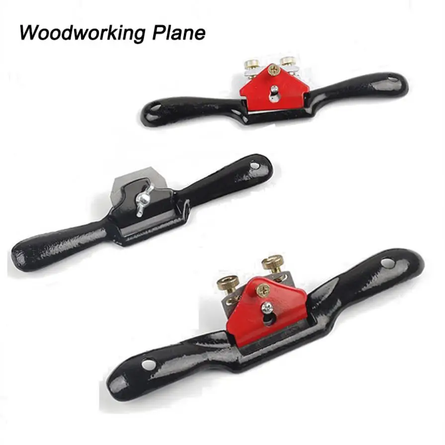 Woodworking Hand Tools Adjustable Hand Plane Spokeshave Woodworking Hand Planer Trimming Tools Wood Cutting Edge Chisel Tool Screw Blade