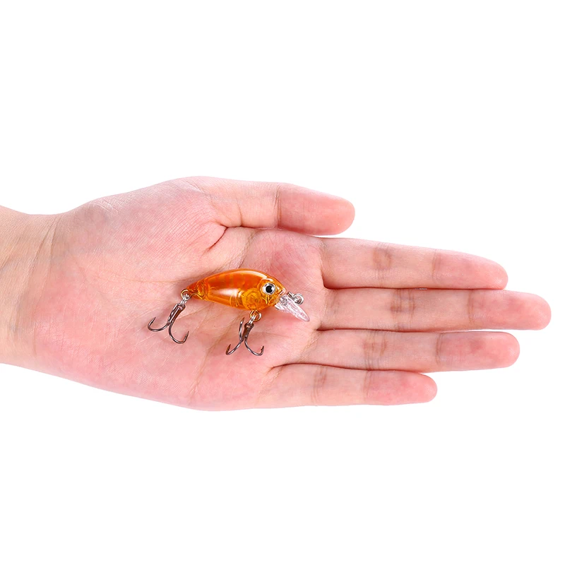 

Minnow 4.5cm 3.8g Fishing Lures Crank Bait Artificial Hard Bait Topwater Sea fishing Wobblers pike perch Fishing Tackle 2020