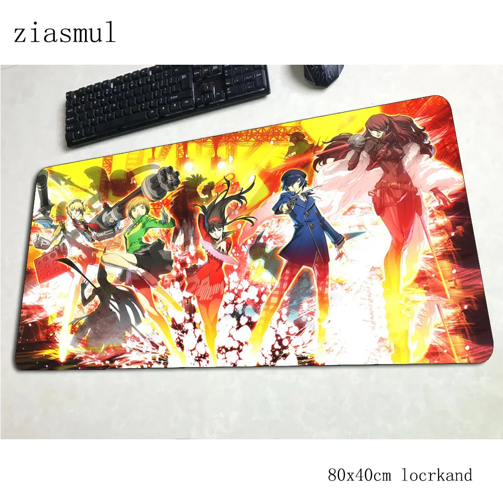 Коврик для мыши persona 5 800x400x3 мм коврик компьютерной с массивным рисунком игровые