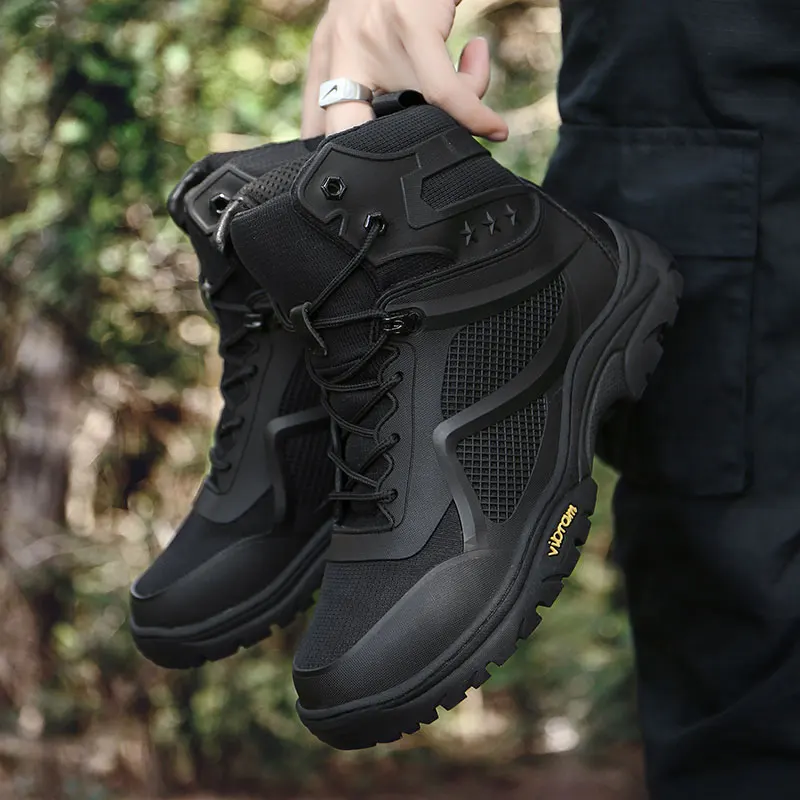 Тактические военные ботинки обувь для альпинизма с противоскользящей стальной коготь мужские походные ботинки для мальчиков летняя легкая Уличная обувь для караванов