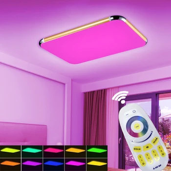 

NEW Led Ceiling Lights Light Chandeliers Ceiling 2.4G RF Remote Dimmable Color Changing Lamp for Living Room Bedroom LED Bulbs