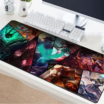 

Yuzuoan League of Legends high-quality lock-edge mouse pad game essential keyboard pad game player PC Internet cafe essential
